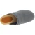 Wooden clogs for women with closed upper in grey suede leather