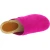 Zoccoli in legno con tomaia chiusa in pelle scamosciata rosa