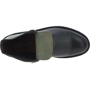 Herren stiefeletten aus Schwarz Leder mit Winterfutter