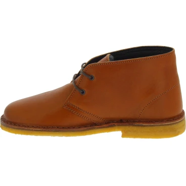 Desert boots femme en cuir marron avec doublure d'hiver
