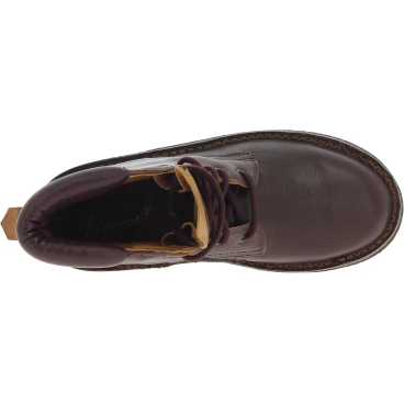 Bottines femme artisanales en cuir au tannage végétal marron foncé