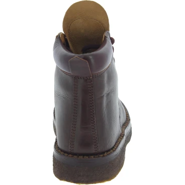 Bottines femme artisanales en cuir au tannage végétal marron foncé