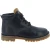 Bottines hommes faites à la main en cuir noir et semelle Vibram