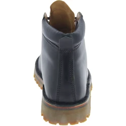 Botines hombre hechos a mano en piel negro y suela Vibram