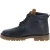 Bottines hommes faites à la main en cuir noir et semelle Vibram