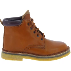 Handgefertigte Damen Stiefeletten aus Braun pflanzlich gegerbtem Leder