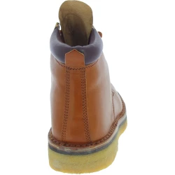 Bottines femme artisanales en cuir au tannage végétal marron