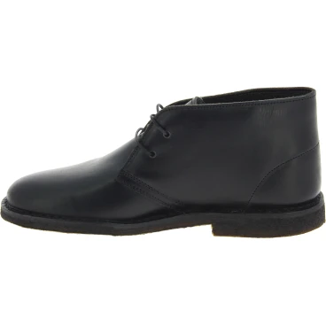 Desert Lederboots Mann Schwarze mit Winterfutter