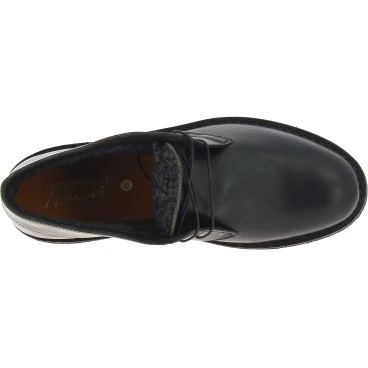 Desert Lederboots Mann Schwarze mit Winterfutter