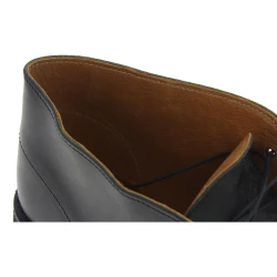 Desert Lederboots Mann Schwarze mit Winterfutter
