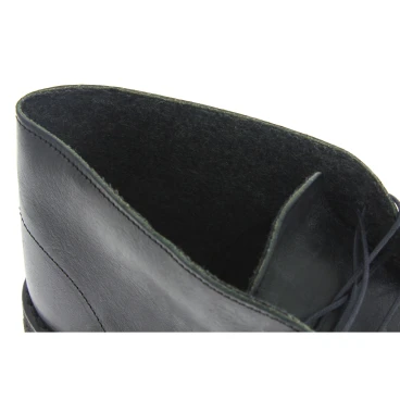Desert Lederboots Mann Schwarze mit Winterfutter