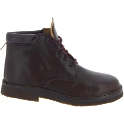 Handgefertigte Stiefeletten aus Dunkelbraun pflanzlich gegerbtem Leder