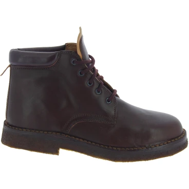 Handgefertigte Stiefeletten aus Dunkelbraun pflanzlich gegerbtem Leder