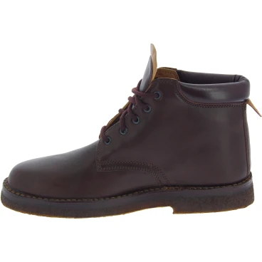 Handgefertigte Stiefeletten aus Dunkelbraun pflanzlich gegerbtem Leder
