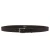 Ceinture en cuir marron foncé au tannage végétal avec boucle en métal