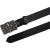Ceinture en cuir noir avec boucle fleur de lys florentine