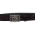 Handcrafted dark brown leather belt with Florentine lily buckle
