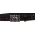 Handcrafted dark brown leather belt with Florentine lily buckle