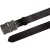 Handcrafted dark brown leather belt with Florentine lily buckle