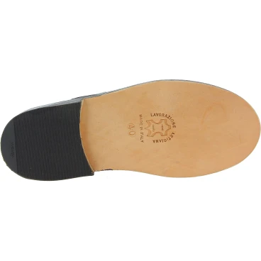 Women's dark brown leather low top t-strap shoes handmade in Italy