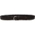 Hand woven belt in dark brown vegetable tanned leather