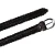 Hand woven belt in dark brown vegetable tanned leather