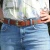 Ceinture en cuir pour femme avec boucle western