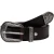 Cintura western donna in pelle marrone con puntale in metallo inciso