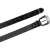 Dark brown leather western belt for women with metal buckle and tip
