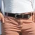 Ceinture en cuir marron pour femme avec boucle western