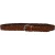 Handmade braided belt in tan vegetable tanned leather