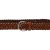 Ceinture tressée à la main en cuir cognac au tannage végétal