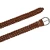 Ceinture tressée à la main en cuir cognac au tannage végétal
