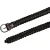 Hand woven belt in dark brown vegetable tanned leather