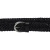 Ceinture tressée à la main en cuir noir au tannage végétal