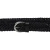 Handgewebter ledergürtel schwarz 3.5 cm breit