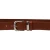 Ceinture en cuir pleine fleur marron avec boucle en métal
