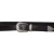 Cintura western donna in pelle marrone scuro con fibbia in metallo