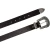Ceinture western en cuir marron foncé pour femme avec boucle gravé
