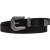 Ceinture western en cuir noir pour femme avec boucle gravé
