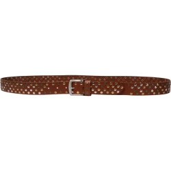 Cintura in cuoio con borchie in metallo unisex