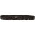 Ceinture en cuir marron foncé avec clous métalliques ronds