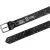 Ceinture cloutée en cuir noir de 3,5 cm unisexe