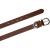 Ceinture en cuir veritable brandy avec boucle rectangulaire en métal classique