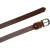 Ceinture en cuir veritable brandy avec boucle rectangulaire en métal classique