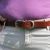 Ceinture en cuir veritable brandy avec boucle rectangulaire en métal classique