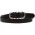 Ceinture en cuir marron foncé faite à la main avec huit boucles en métal