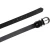 Ceinture en cuir noir faite à la main avec huit boucles en métal