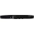 Handmade black leather belt rectangular buckle with flat pin