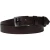 Ceinture en cuir marron foncé boucle rectangulaire avec épingle plate